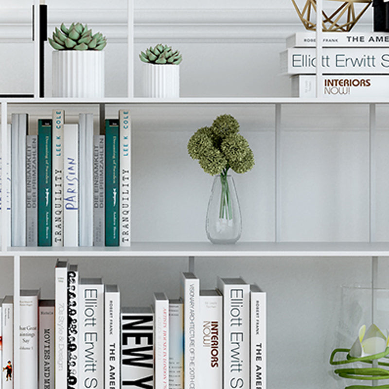 Open Metal Bookcase Modern Book Shelf with Rectangular Shelves Clearhalo 'Bookcases' 'furn' 'furn_bookcases' 'Furniture' 'furniture_bookcases' 'kitchen' 'kitchen_bookcases' 'Living Room Furniture' 'Office Furniture' 4670289