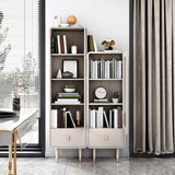 Modern Standard Bookcase Closed Back Bookshelf with Drawer and Door Clearhalo 'Bookcases' 'furn' 'furn_bookcases' 'Furniture' 'furniture_bookcases' 'kitchen' 'kitchen_bookcases' 'Living Room Furniture' 'Office Furniture' 4670299