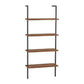 Industrial Style Bookshelf Vertical 4 Shelves Book Shelf for Study Room Clearhalo 'Bookcases' 'furn' 'furn_bookcases' 'Furniture' 'furniture_bookcases' 'kitchen' 'kitchen_bookcases' 'Living Room Furniture' 'Office Furniture' 4670317