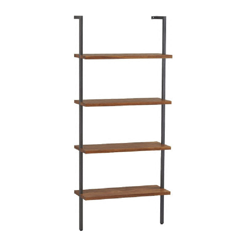 Industrial Style Bookshelf Vertical 4 Shelves Book Shelf for Study Room Clearhalo 'Bookcases' 'furn' 'furn_bookcases' 'Furniture' 'furniture_bookcases' 'kitchen' 'kitchen_bookcases' 'Living Room Furniture' 'Office Furniture' 4670317