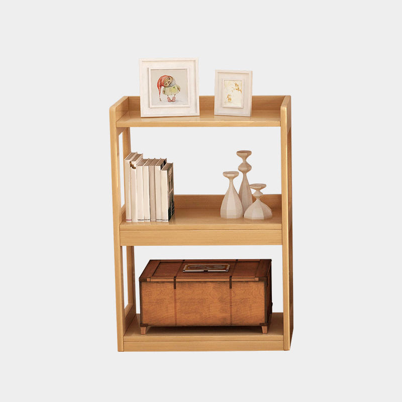 Wood Etagere Bookshelf Contemporary Style Bookshelf for Study Room 25.2"L x 11.8"W x 36.2"H Natural Clearhalo 'Bookcases' 'furn' 'furn_bookcases' 'Furniture' 'furniture_bookcases' 'kitchen' 'kitchen_bookcases' 'Living Room Furniture' 'Office Furniture' 4670324