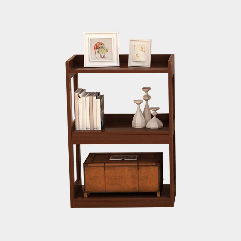 Wood Etagere Bookshelf Contemporary Style Bookshelf for Study Room 25.2"L x 11.8"W x 36.2"H Brown Clearhalo 'Bookcases' 'furn' 'furn_bookcases' 'Furniture' 'furniture_bookcases' 'kitchen' 'kitchen_bookcases' 'Living Room Furniture' 'Office Furniture' 4670327