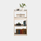 Wood Etagere Bookshelf Contemporary Style Bookshelf for Study Room 25.2"L x 11.8"W x 49.6"H White Clearhalo 'Bookcases' 'furn' 'furn_bookcases' 'Furniture' 'furniture_bookcases' 'kitchen' 'kitchen_bookcases' 'Living Room Furniture' 'Office Furniture' 4670328