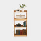 Wood Etagere Bookshelf Contemporary Style Bookshelf for Study Room 25.2"L x 11.8"W x 49.6"H Natural Clearhalo 'Bookcases' 'furn' 'furn_bookcases' 'Furniture' 'furniture_bookcases' 'kitchen' 'kitchen_bookcases' 'Living Room Furniture' 'Office Furniture' 4670330