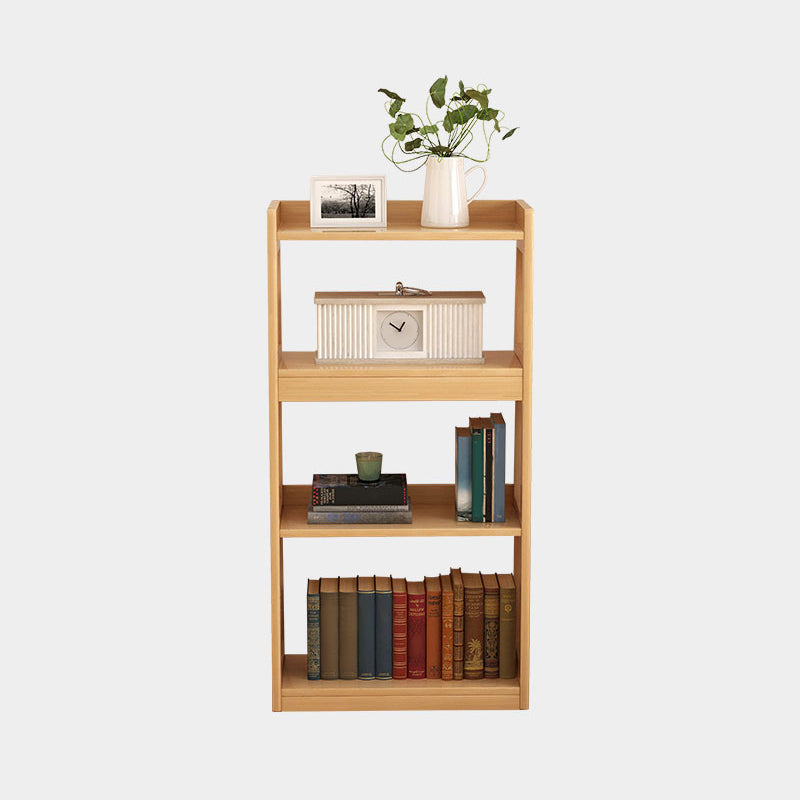 Wood Etagere Bookshelf Contemporary Style Bookshelf for Study Room 25.2"L x 11.8"W x 49.6"H Natural Clearhalo 'Bookcases' 'furn' 'furn_bookcases' 'Furniture' 'furniture_bookcases' 'kitchen' 'kitchen_bookcases' 'Living Room Furniture' 'Office Furniture' 4670330