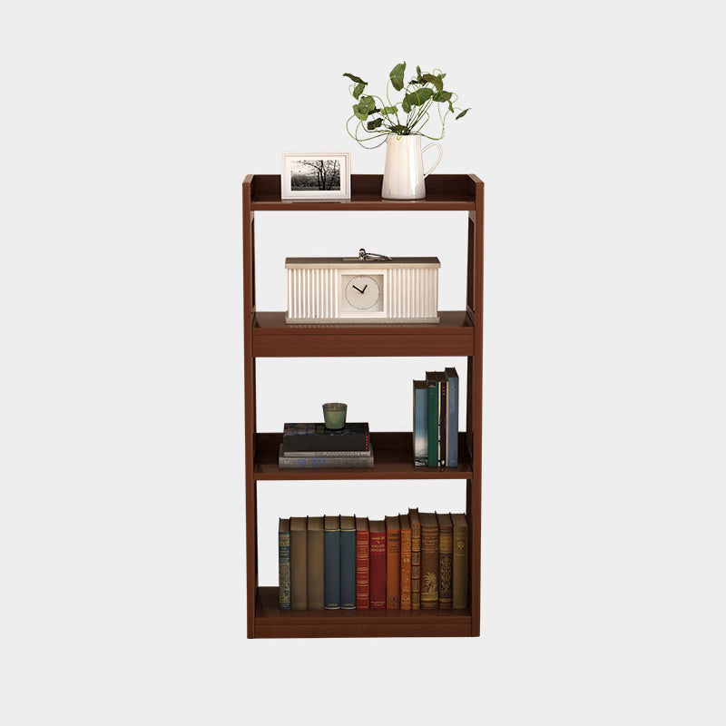 Wood Etagere Bookshelf Contemporary Style Bookshelf for Study Room 25.2"L x 11.8"W x 49.6"H Brown Clearhalo 'Bookcases' 'furn' 'furn_bookcases' 'Furniture' 'furniture_bookcases' 'kitchen' 'kitchen_bookcases' 'Living Room Furniture' 'Office Furniture' 4670333