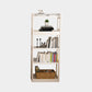 Wood Etagere Bookshelf Contemporary Style Bookshelf for Study Room 25.2"L x 11.8"W x 63"H White Clearhalo 'Bookcases' 'furn' 'furn_bookcases' 'Furniture' 'furniture_bookcases' 'kitchen' 'kitchen_bookcases' 'Living Room Furniture' 'Office Furniture' 4670336