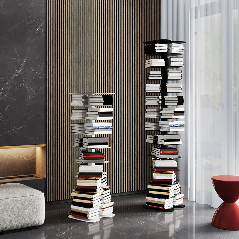 Contemporary Vertical Etagere Bookshelf Metal Open Back Shelf for Office Clearhalo 'Bookcases' 'furn' 'furn_bookcases' 'Furniture' 'furniture_bookcases' 'kitchen' 'kitchen_bookcases' 'Living Room Furniture' 'Office Furniture' 4670345