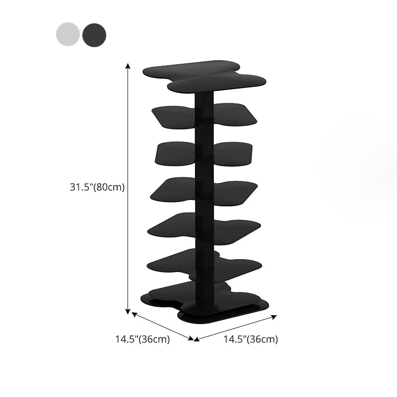 Contemporary Vertical Etagere Bookshelf Metal Open Back Shelf for Office Clearhalo 'Bookcases' 'furn' 'furn_bookcases' 'Furniture' 'furniture_bookcases' 'kitchen' 'kitchen_bookcases' 'Living Room Furniture' 'Office Furniture' 4670357