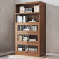 Contemporary Barrister Brown Bookshelf Engineered Wood Closed Back Shelf with Door Clearhalo 'Bookcases' 'furn' 'furn_bookcases' 'Furniture' 'furniture_bookcases' 'kitchen' 'kitchen_bookcases' 'Living Room Furniture' 'Office Furniture' 4670728