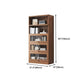 Contemporary Barrister Brown Bookshelf Engineered Wood Closed Back Shelf with Door Clearhalo 'Bookcases' 'furn' 'furn_bookcases' 'Furniture' 'furniture_bookcases' 'kitchen' 'kitchen_bookcases' 'Living Room Furniture' 'Office Furniture' 4670742