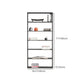 Industrial Style Bookshelf in Black Iron Shelf for Study Room Office with 5 Open Shelves Clearhalo 'Bookcases' 'furn' 'furn_bookcases' 'Furniture' 'furniture_bookcases' 'kitchen' 'kitchen_bookcases' 'Living Room Furniture' 'Office Furniture' 4670753