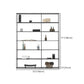 Industrial Style Bookshelf in Black Iron Shelf for Study Room Office with 5 Open Shelves Clearhalo 'Bookcases' 'furn' 'furn_bookcases' 'Furniture' 'furniture_bookcases' 'kitchen' 'kitchen_bookcases' 'Living Room Furniture' 'Office Furniture' 4670754