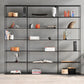 Metal Bookcase Minimalist Book Shelf with Rectangular Shelves Clearhalo 'Bookcases' 'furn' 'furn_bookcases' 'Furniture' 'furniture_bookcases' 'kitchen' 'kitchen_bookcases' 'Living Room Furniture' 'Office Furniture' 4670794