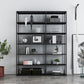 Metal Bookcase Minimalist Book Shelf with Rectangular Shelves Clearhalo 'Bookcases' 'furn' 'furn_bookcases' 'Furniture' 'furniture_bookcases' 'kitchen' 'kitchen_bookcases' 'Living Room Furniture' 'Office Furniture' 4670802