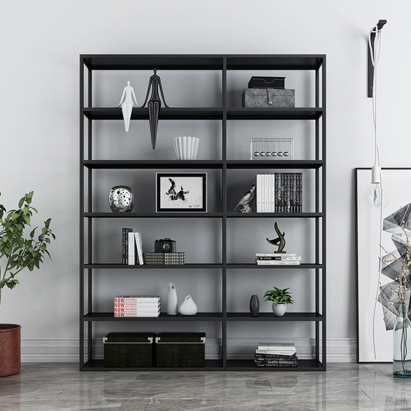 Metal Bookcase Minimalist Book Shelf with Rectangular Shelves Clearhalo 'Bookcases' 'furn' 'furn_bookcases' 'Furniture' 'furniture_bookcases' 'kitchen' 'kitchen_bookcases' 'Living Room Furniture' 'Office Furniture' 4670802