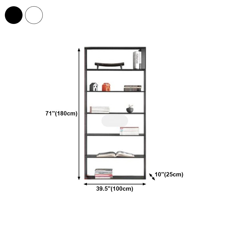 Metal Bookcase Minimalist Book Shelf with Rectangular Shelves Clearhalo 'Bookcases' 'furn' 'furn_bookcases' 'Furniture' 'furniture_bookcases' 'kitchen' 'kitchen_bookcases' 'Living Room Furniture' 'Office Furniture' 4670814