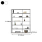 Metal Bookcase Minimalist Book Shelf with Rectangular Shelves Clearhalo 'Bookcases' 'furn' 'furn_bookcases' 'Furniture' 'furniture_bookcases' 'kitchen' 'kitchen_bookcases' 'Living Room Furniture' 'Office Furniture' 4670817