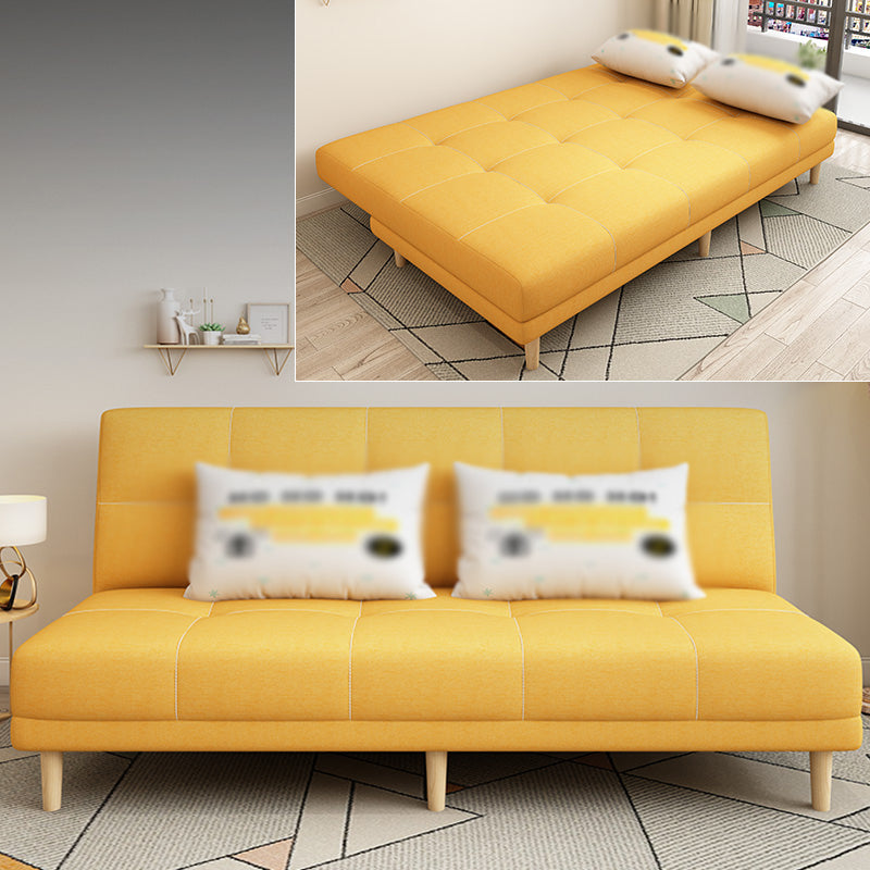 Armless Settee 27.55" W Modern Convertible Sleeper Sofa for Living Room Clearhalo 'furn' 'furn_sofas' 'Furniture' 'furniture_sofas' 'kitchen' 'kitchen_sofas' 'Living Room Furniture' 'Sofa' 'sofas' 4670899