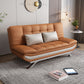 Modern Armless Sofa Faux Leather 35"W Modern Sofa for Living Room Brown Clearhalo 'furn' 'furn_sofas' 'Furniture' 'furniture_sofas' 'kitchen' 'kitchen_sofas' 'Living Room Furniture' 'Sofa' 'sofas' 4670952