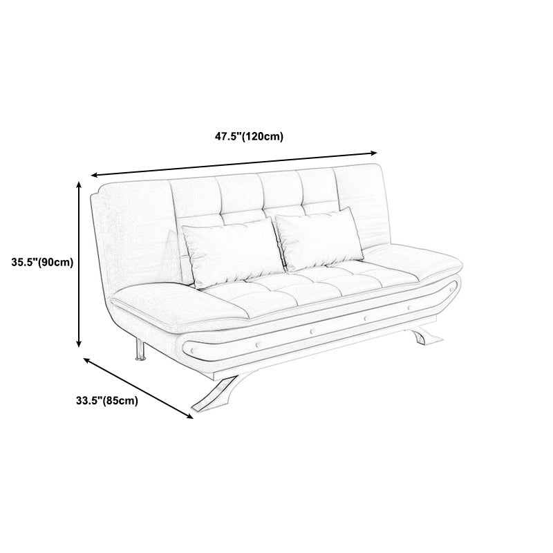 Modern Armless Sofa Faux Leather 35"W Modern Sofa for Living Room Clearhalo 'furn' 'furn_sofas' 'Furniture' 'furniture_sofas' 'kitchen' 'kitchen_sofas' 'Living Room Furniture' 'Sofa' 'sofas' 4670962