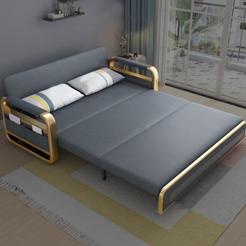 Convertible Futon Sofa Bed Tight Back Faux Leather Settee Loveseat Sponge Clearhalo 'furn' 'furn_sofas' 'Furniture' 'furniture_sofas' 'kitchen' 'kitchen_sofas' 'Living Room Furniture' 'Sofa' 'sofas' 4670989