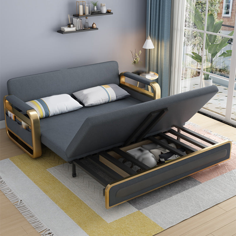 Convertible Futon Sofa Bed Tight Back Faux Leather Settee Loveseat Clearhalo 'furn' 'furn_sofas' 'Furniture' 'furniture_sofas' 'kitchen' 'kitchen_sofas' 'Living Room Furniture' 'Sofa' 'sofas' 4670991