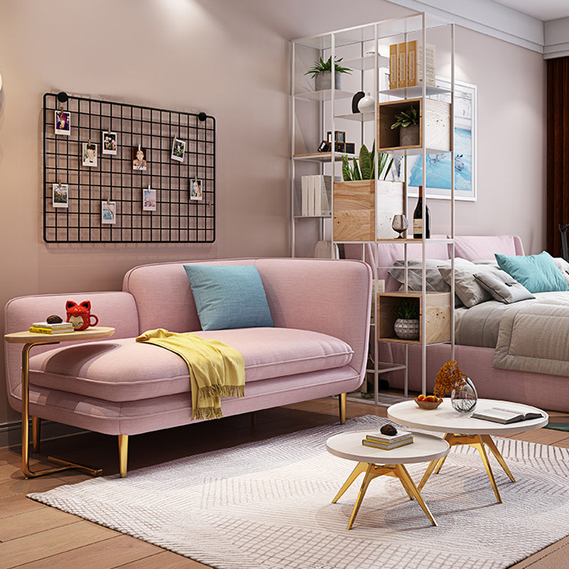 Linen/faux Leather Modern Sofa 31"W Square Arm Tight Back Sofa for Living Room Clearhalo 'furn' 'furn_sofas' 'Furniture' 'furniture_sofas' 'kitchen' 'kitchen_sofas' 'Living Room Furniture' 'Sofa' 'sofas' 4671002