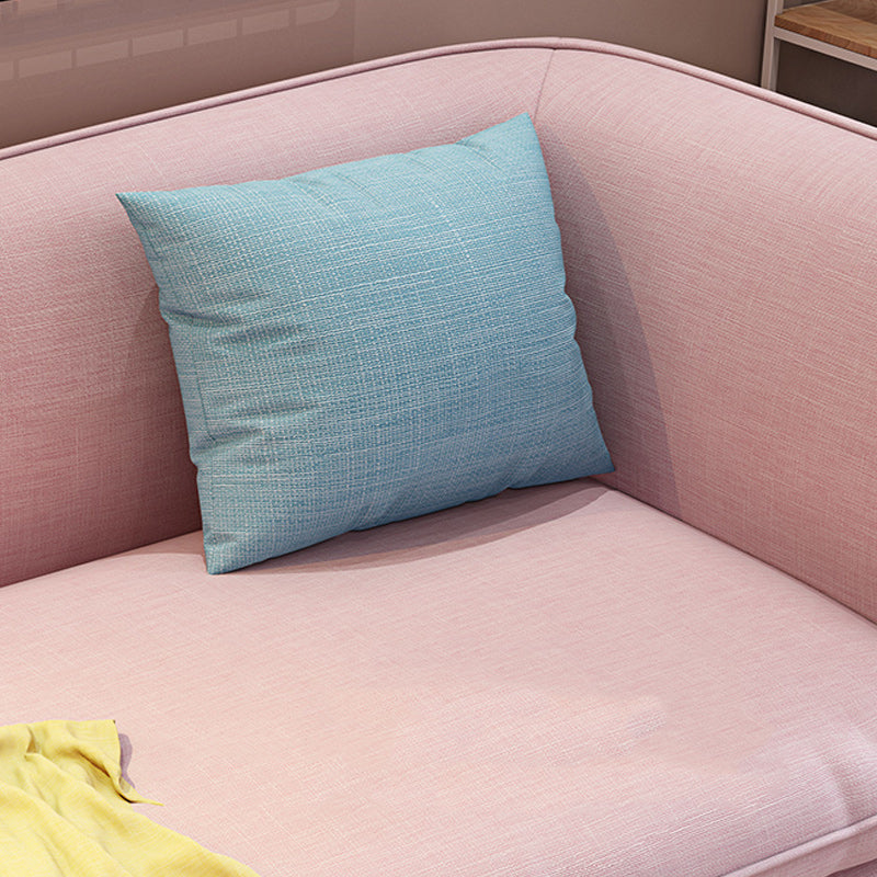 Linen/faux Leather Modern Sofa 31"W Square Arm Tight Back Sofa for Living Room Clearhalo 'furn' 'furn_sofas' 'Furniture' 'furniture_sofas' 'kitchen' 'kitchen_sofas' 'Living Room Furniture' 'Sofa' 'sofas' 4671006