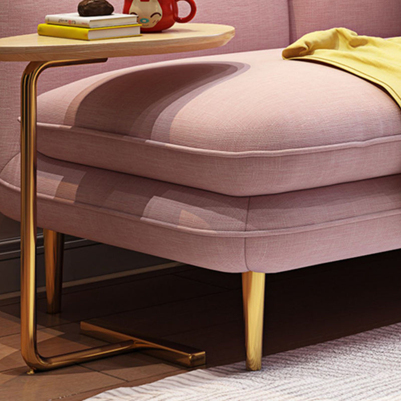 Linen/faux Leather Modern Sofa 31"W Square Arm Tight Back Sofa for Living Room Clearhalo 'furn' 'furn_sofas' 'Furniture' 'furniture_sofas' 'kitchen' 'kitchen_sofas' 'Living Room Furniture' 'Sofa' 'sofas' 4671008