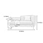 Linen/faux Leather Modern Sofa 31"W Square Arm Tight Back Sofa for Living Room Clearhalo 'furn' 'furn_sofas' 'Furniture' 'furniture_sofas' 'kitchen' 'kitchen_sofas' 'Living Room Furniture' 'Sofa' 'sofas' 4671018