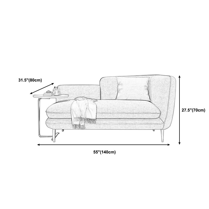 Linen/faux Leather Modern Sofa 31"W Square Arm Tight Back Sofa for Living Room Clearhalo 'furn' 'furn_sofas' 'Furniture' 'furniture_sofas' 'kitchen' 'kitchen_sofas' 'Living Room Furniture' 'Sofa' 'sofas' 4671018