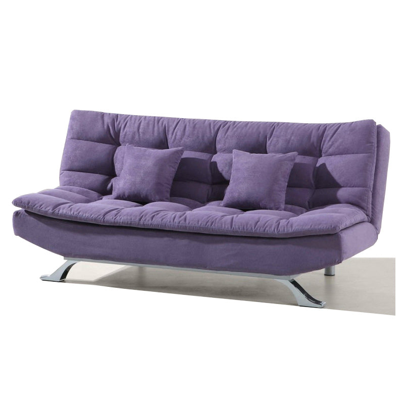 74.80" W √ó 33.46" D √ó 35.43" H Biscuit Back Velvet Armless Sofa with Foldable Clearhalo 'furn' 'furn_sofas' 'Furniture' 'furniture_sofas' 'kitchen' 'kitchen_sofas' 'Living Room Furniture' 'Sofa' 'sofas' 4671035