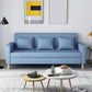 3-Seater Square Arm Sofa Scandinavian 59.06"/70.87" Linen Sofa with Pillows Blue Clearhalo 'furn' 'furn_sofas' 'Furniture' 'furniture_sofas' 'kitchen' 'kitchen_sofas' 'Living Room Furniture' 'Sofa' 'sofas' 4671077