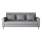 3-Seater Square Arm Sofa Scandinavian 59.06"/70.87" Linen Sofa with Pillows Clearhalo 'furn' 'furn_sofas' 'Furniture' 'furniture_sofas' 'kitchen' 'kitchen_sofas' 'Living Room Furniture' 'Sofa' 'sofas' 4671078