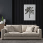 Square Armrest Latex/sponge Upholstery Filled Wood Base Off-white Rectangular Sofa 67"L x 35"W x 27"H Latex Clearhalo 'furn' 'furn_sofas' 'Furniture' 'furniture_sofas' 'kitchen' 'kitchen_sofas' 'Living Room Furniture' 'Sofa' 'sofas' 4671115