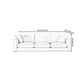 Square Armrest Latex/sponge Upholstery Filled Wood Base Off-white Rectangular Sofa Clearhalo 'furn' 'furn_sofas' 'Furniture' 'furniture_sofas' 'kitchen' 'kitchen_sofas' 'Living Room Furniture' 'Sofa' 'sofas' 4671128