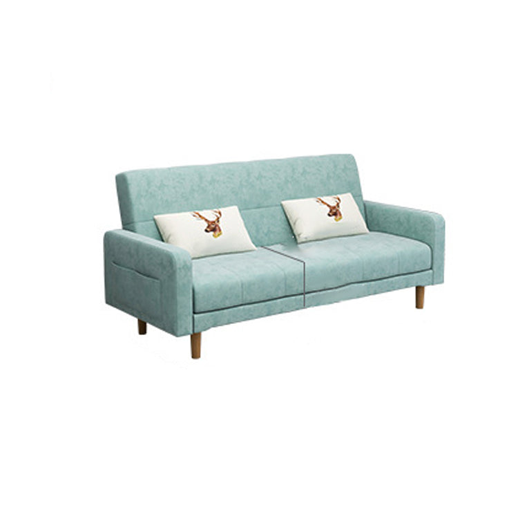 Contemporary Convertible Footrest Stool Sofa Bed with Storage and Square Arms Clearhalo 'furn' 'furn_sofas' 'Furniture' 'furniture_sofas' 'kitchen' 'kitchen_sofas' 'Living Room Furniture' 'Sofa' 'sofas' 4671137