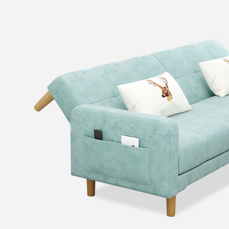 Contemporary Convertible Footrest Stool Sofa Bed with Storage and Square Arms Clearhalo 'furn' 'furn_sofas' 'Furniture' 'furniture_sofas' 'kitchen' 'kitchen_sofas' 'Living Room Furniture' 'Sofa' 'sofas' 4671144