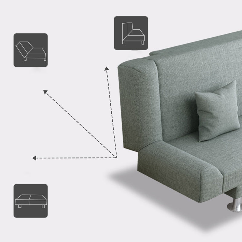 Modern Cotton Blend Sofa 23"W Back Armless Sofa for Living Room Clearhalo 'furn' 'furn_sofas' 'Furniture' 'furniture_sofas' 'kitchen' 'kitchen_sofas' 'Living Room Furniture' 'Sofa' 'sofas' 4673134