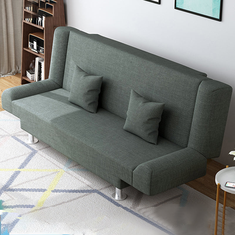 Cotton Blend Modern Sofa 23"W Back Sofa Armless Sofa for Living Room Dark Gray Clearhalo 'furn' 'furn_sofas' 'Furniture' 'furniture_sofas' 'kitchen' 'kitchen_sofas' 'Living Room Furniture' 'Sofa' 'sofas' 4673191
