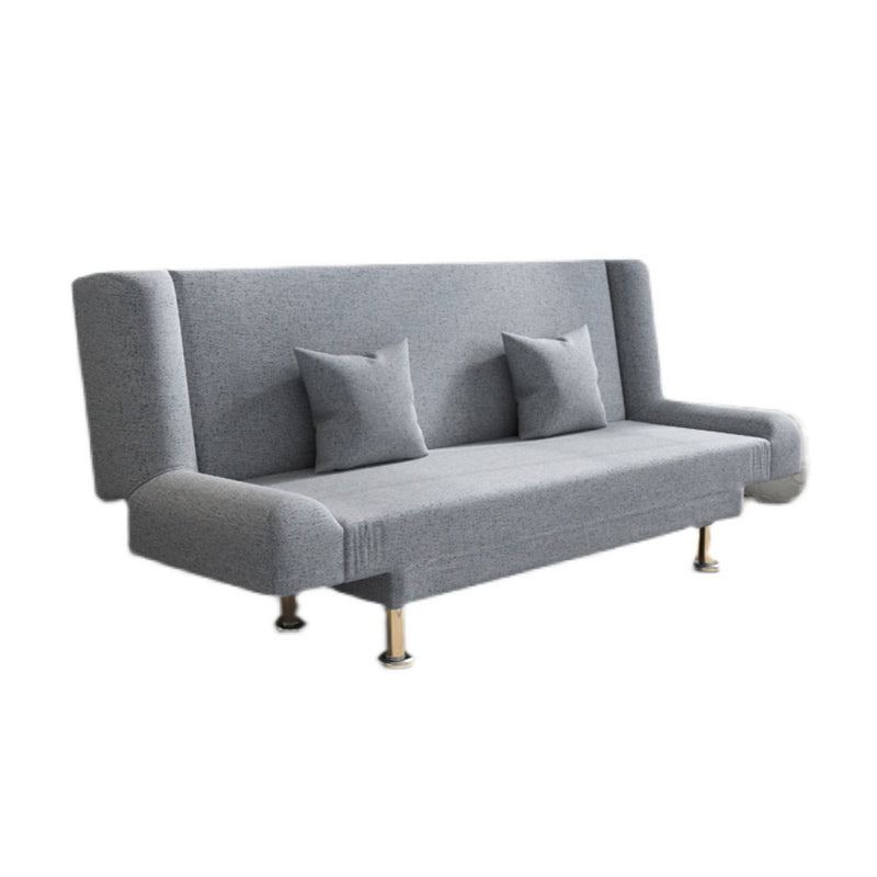 Cotton Blend Modern Sofa 23"W Back Sofa Armless Sofa for Living Room 71"L x 23"W x 29.5"H Light Gray Clearhalo 'furn' 'furn_sofas' 'Furniture' 'furniture_sofas' 'kitchen' 'kitchen_sofas' 'Living Room Furniture' 'Sofa' 'sofas' 4673198
