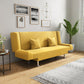 Cotton Blend Modern Sofa 23"W Back Sofa Armless Sofa for Living Room 59"L x 23"W x 29.5"H Yellow Clearhalo 'furn' 'furn_sofas' 'Furniture' 'furniture_sofas' 'kitchen' 'kitchen_sofas' 'Living Room Furniture' 'Sofa' 'sofas' 4673204