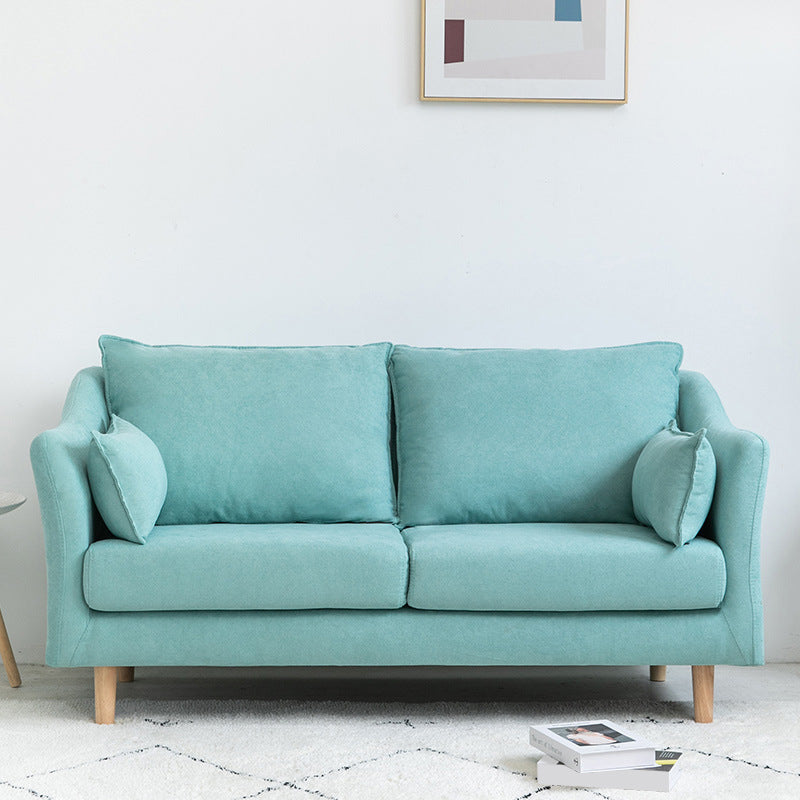 Modern Velvet 2-seat Loveseat with Pillow Top Arm for Apartment 31.5"H Clearhalo 'furn' 'furn_sofas' 'Furniture' 'furniture_sofas' 'kitchen' 'kitchen_sofas' 'Living Room Furniture' 'Sofa' 'sofas' 4673224