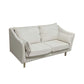 Modern Velvet 2-seat Loveseat with Pillow Top Arm for Apartment 31.5"H White Clearhalo 'furn' 'furn_sofas' 'Furniture' 'furniture_sofas' 'kitchen' 'kitchen_sofas' 'Living Room Furniture' 'Sofa' 'sofas' 4673233
