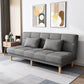 26.77" W Modern Armless Settee Convertible Sleeper Sofa for Living Room Light Gray Clearhalo 'furn' 'furn_sofas' 'Furniture' 'furniture_sofas' 'kitchen' 'kitchen_sofas' 'Living Room Furniture' 'Sofa' 'sofas' 4673245