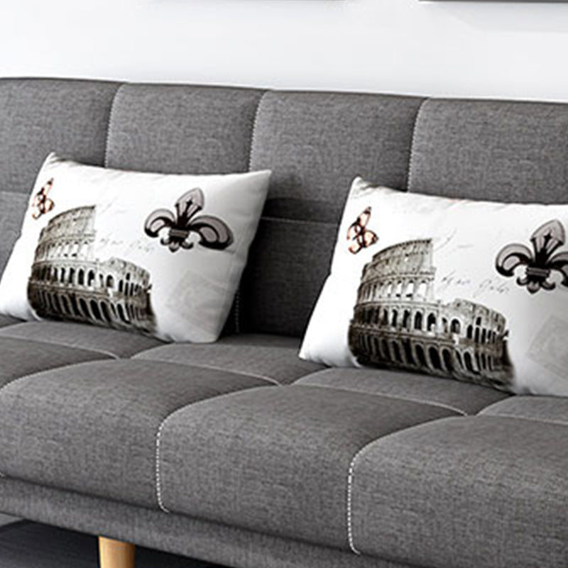 26.77" W Modern Armless Settee Convertible Sleeper Sofa for Living Room Clearhalo 'furn' 'furn_sofas' 'Furniture' 'furniture_sofas' 'kitchen' 'kitchen_sofas' 'Living Room Furniture' 'Sofa' 'sofas' 4673250