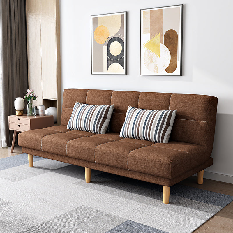 26.77" W Modern Armless Settee Convertible Sleeper Sofa for Living Room Coffee Clearhalo 'furn' 'furn_sofas' 'Furniture' 'furniture_sofas' 'kitchen' 'kitchen_sofas' 'Living Room Furniture' 'Sofa' 'sofas' 4673253