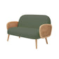 Beige Scandinavian Square Tufted Sofa with 4 Wood Legs for Apartment Green 30''H x 49''L x 29.5''W Clearhalo 'Furniture' 'kitchen' 'kitchen_sofas' 'Living Room Furniture' 'Sofa' 'sofas' 4673287