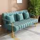 Sofa with 3 Pillows 3 Seater Hair Pin Legs Seating with Metal for Bonus Room Navy Clearhalo 'Furniture' 'furniture_sofas' 'kitchen' 'kitchen_sofas' 'Living Room Furniture' 'Sofa' 'sofas' 4673296